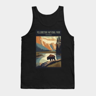 Yellowstone National Park Vintage Poster Tank Top